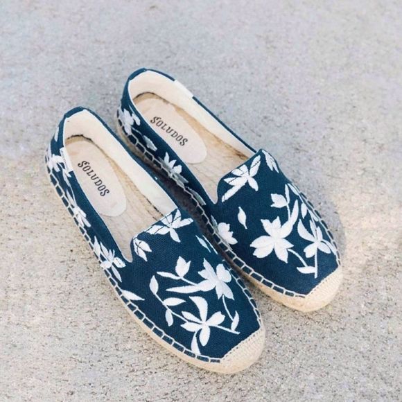 Soludos | Shiloh Embroidered Leaf Espadrilles US 8 - Picture 3 of 7